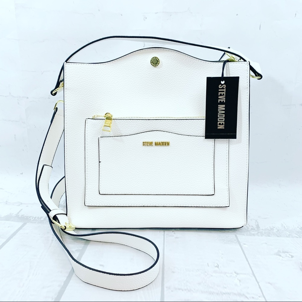 Steve Madden BLupita White Satchel Shoulder Bag - Picture 3 of 11